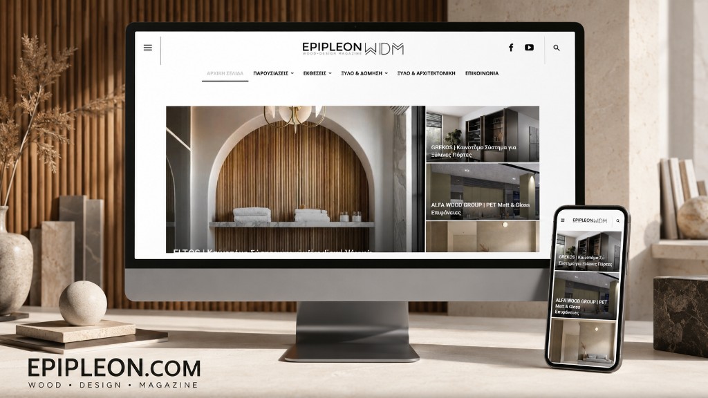 Epipleon | Wood Design Magazine | Δυναμική Ιστοσελίδα