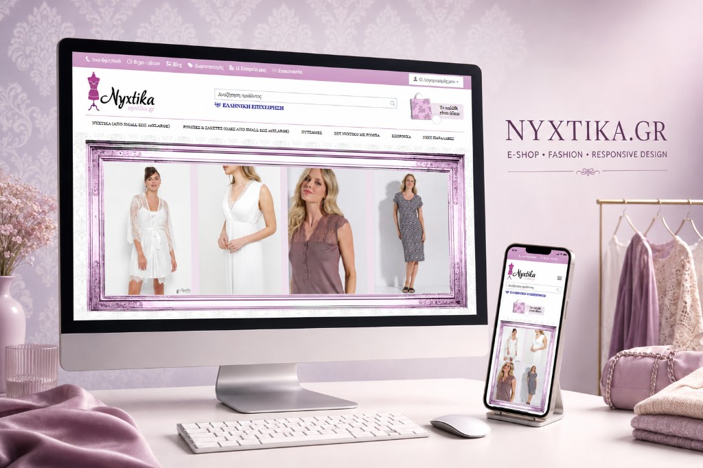 Nyxtika.gr | E-shop Νυχτικών & Lingerie | Κατασκευή E-shop