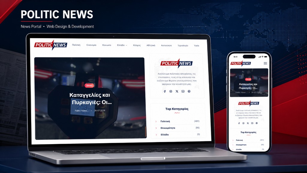 PoliticNews | Ηλεκτρονικό Περιοδικό | Δυναμική Ιστοσελίδα