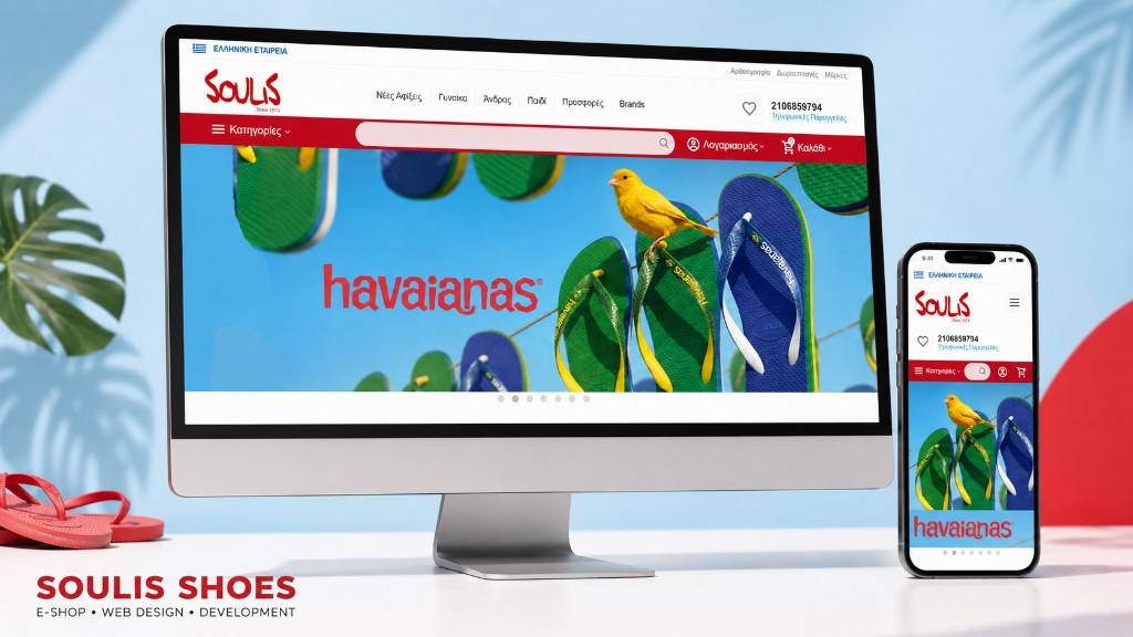 Soulis Shoes | Ηλεκτρονικό Κατάστημα | Κατασκευή E-shop