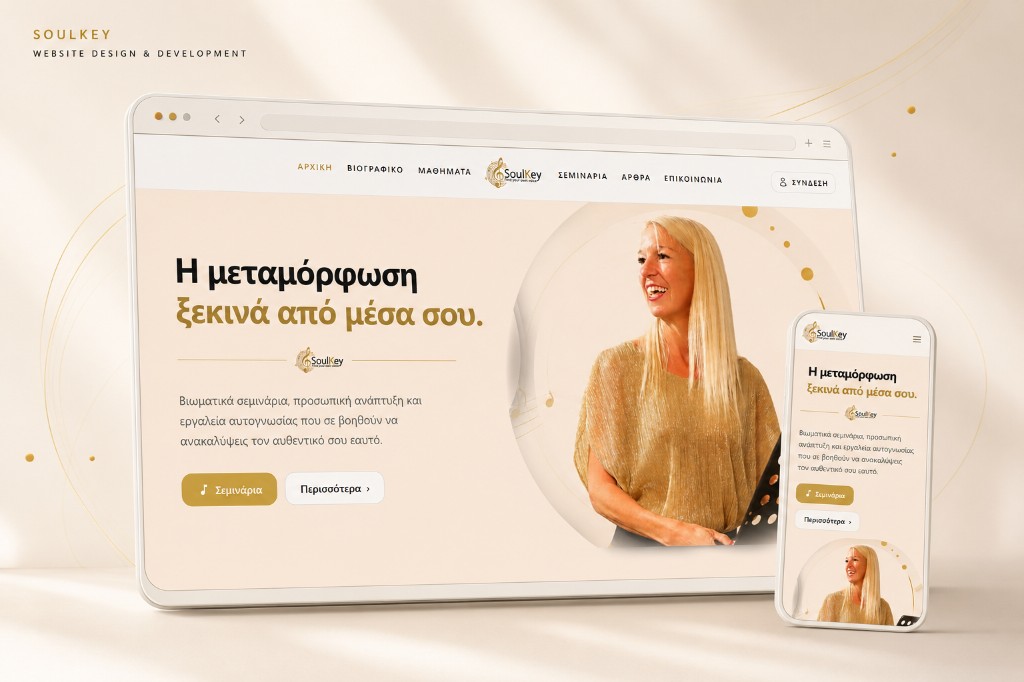 Soulkey | Δυναμική Ιστοσελίδα | Ιστοσελίδα Παρουσίασης